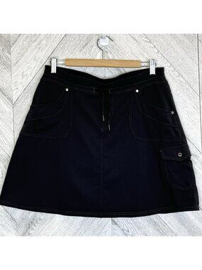Kuhl Mova Skirt Skort Womens Size Medium Black Outdoor Hiking Gorpcore